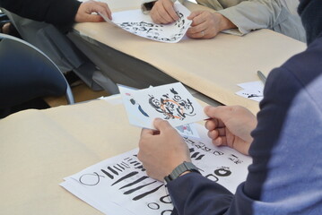 Japanese calligraphy art workshop