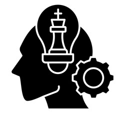 Strategic Thinking  Icon Element For Design
