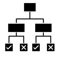 Decision Tree  Icon Element For Design
