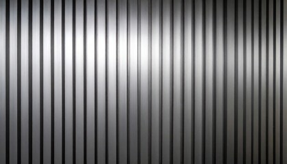 Metal corrugated wall, light and shadow