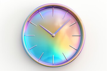Naklejka na ściany i meble Clock icon white background accuracy deadline.