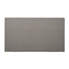 Fototapeta premium Textured rectangular doormat isolated on transparent background