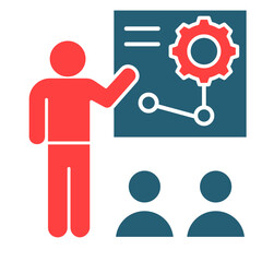 Training Program  Icon Element For Design
