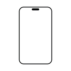 Simple black of a modern smartphone