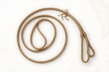 A western lasso on a white background