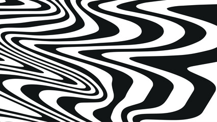 white and black vertical wave background in abstract psychedelic 70s style with flowing vintage curves, perfect for pop art, fashion graphics, music posters, and retro branding visuals