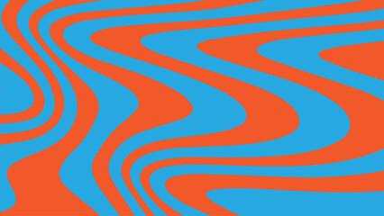 Funky vertical wave vector background with retro color palette, bold flowing lines, and psychedelic curves, perfect for 60s and 70s vintage design and media projects