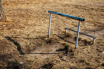 Sport zone with sand for training