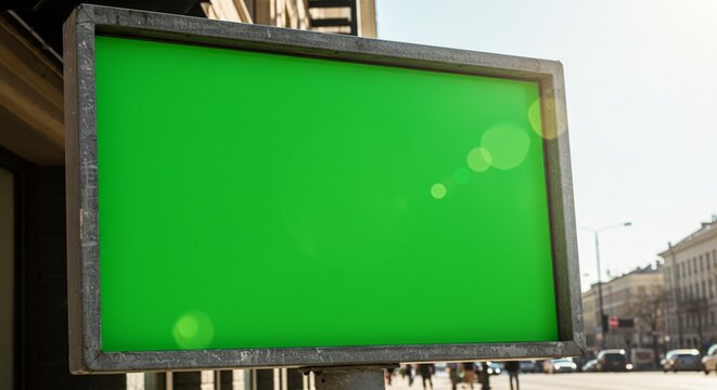 Versatile Green Screen Displays: Kid Character and Outdoor Billboard Mockup