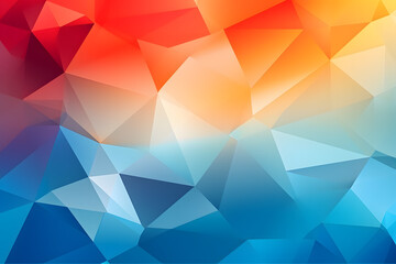 Obraz premium Lowpoly geometric polygonal colorful abstract background