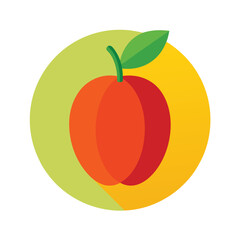 Vibrant fresh jujube fruit illustration with colorful accents