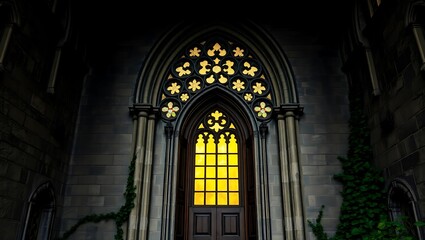 Archway Window of an Ancient Church | Atmospheric Historical Scene