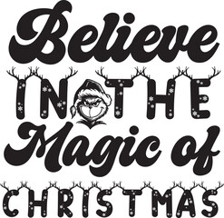 Basic RGB Believe in the Magic of Christmas svg