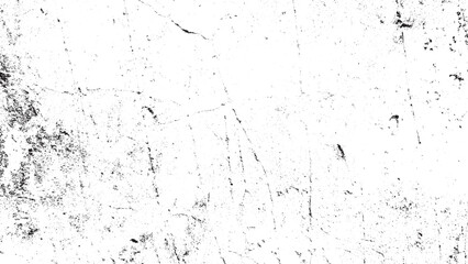 Black White Grunge Distressed Texture, Abstract Overlay Vector, Aged Rough Surface, Crack Noise Effect