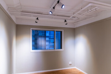 interior of the bedroom in the apartment house