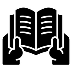 Hands Holding Open Textbook