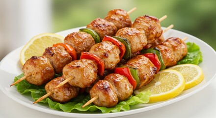 Grilled Chicken and Vegetable Skewers