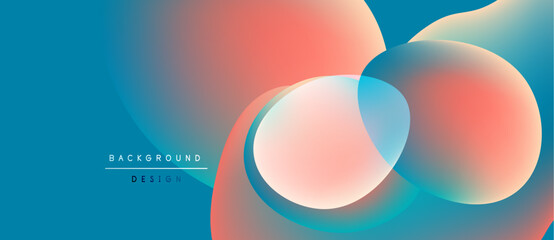 Abstract fluid shapes blend vibrant colors. Gradient background creates dynamic visual effect. Modern design element for projects.