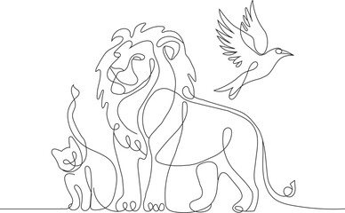 lion vector illustration