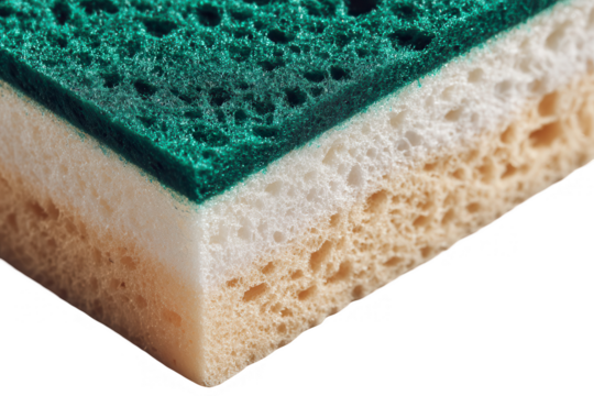 Close-up of two-toned sponge