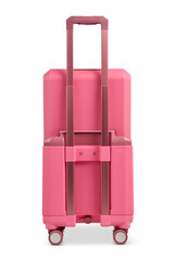 Pinks Color Empty  Ice Box  On PNG Transparent Background. Cut Out Clipping Path With Adobe Photoshop Pen Tool . PNG Transparent Ice Box