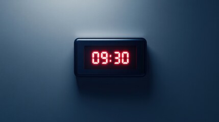 Digital clock display wall electronics.