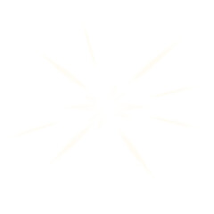 Obraz premium White electric burst with radial spikes on transparent background 