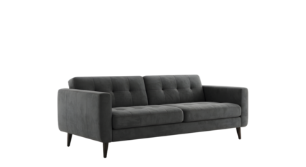 Modern Gray Sofa for Living Room Decor, Comfortable and Stylish Furniture Piece