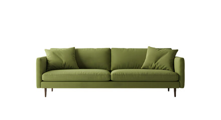 Modern Green Sofa with Cushion Set for Living Room Decor