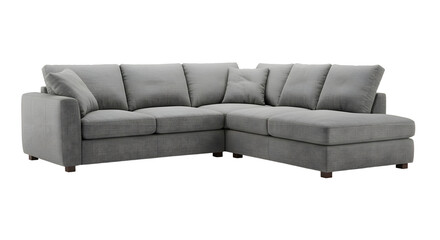 Modern Light Gray Corner Sofa for Living Room Decor
