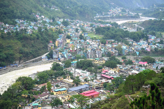 Dharchula (India) and Darchula (Nepal) Border Towns Across River