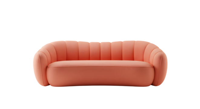 Stylish Pink Velvet Sofa in Modern Living Room for Home Decor and Interior Design