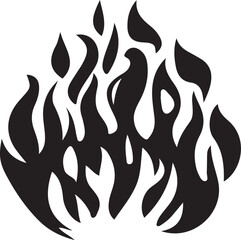 Fire Silhouettes Vector