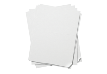 Blank sheets of paper stacked on a clean surface, ideal for note-taking or printing