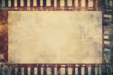Aged film strip, textured backdrop