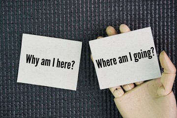 The most important question you can ask is "Why am I here?" and "Where am I going?". These questions delve into purpose and direction word.