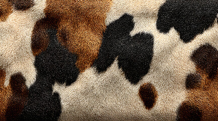 pattern cow leather natural print animal skin. Realistic cow fur seamless skin pattern
