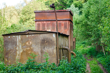 Pumping station for water intake from the river for watering vegetable gardens in rural areas