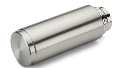 Stainless Steel Thermos Bottle Sleek Metallic Vacuum Flask for Travel and Outdoor Use