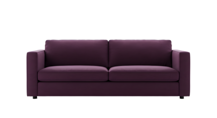 Modern Purple Sofa for Living Room Decor, Comfortable Seating for Home Interior