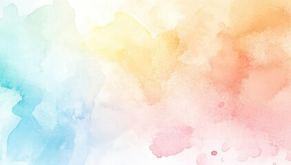 Abstract watercolor washes of soft, pastel colors