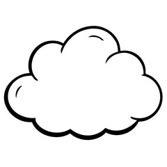 Fototapeta premium Realistic cloud illustration with vibrant color options