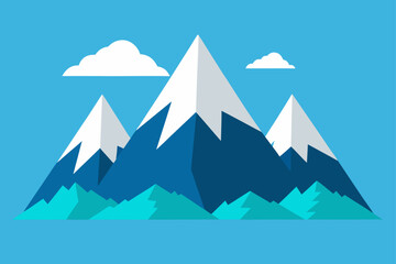 vector illustration of mountain landscape