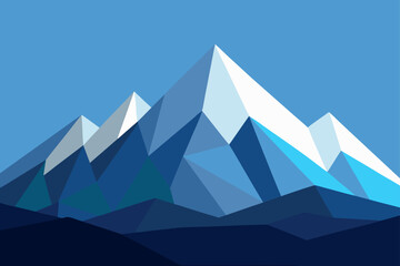 vector illustration of mountain landscape