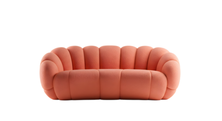 Elegant Modern Coral Pink Velvet Sofa for Stylish Living Room Decor