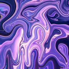 Vibrant abstract liquid swirl of purple, pink, and blue hues creating a mesmerizing flowing texture. Perfect for backgrounds, digital art, and creative design.