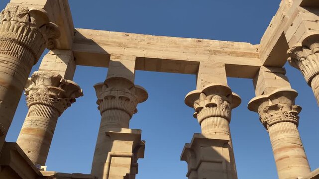 Temple of Isis at Philae Island in Aswan, Egypt
