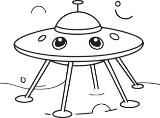 UFO Silhouettes Vector