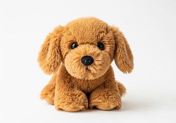 Adorable Brown Puppy Plush Toy