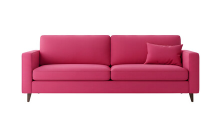Modern Pink Sofa with Cushion for Living Room Interior Decor